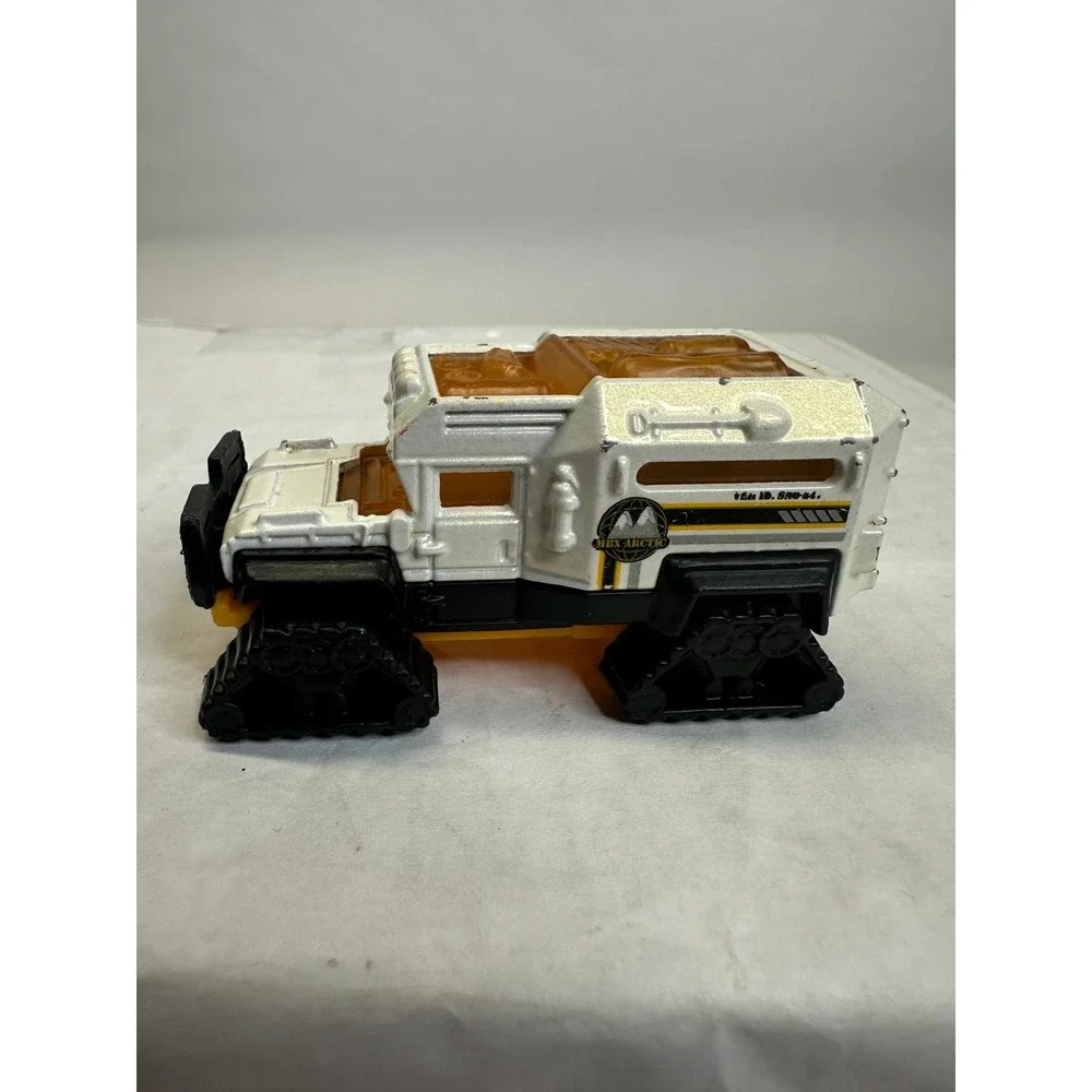 Matchbox Frost Fighter Snow Vehicle‎ White Orange Tracks Toy Diecast 2012